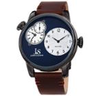 Joshua & Sons Mens Brown Strap Watch-j-142gnbr