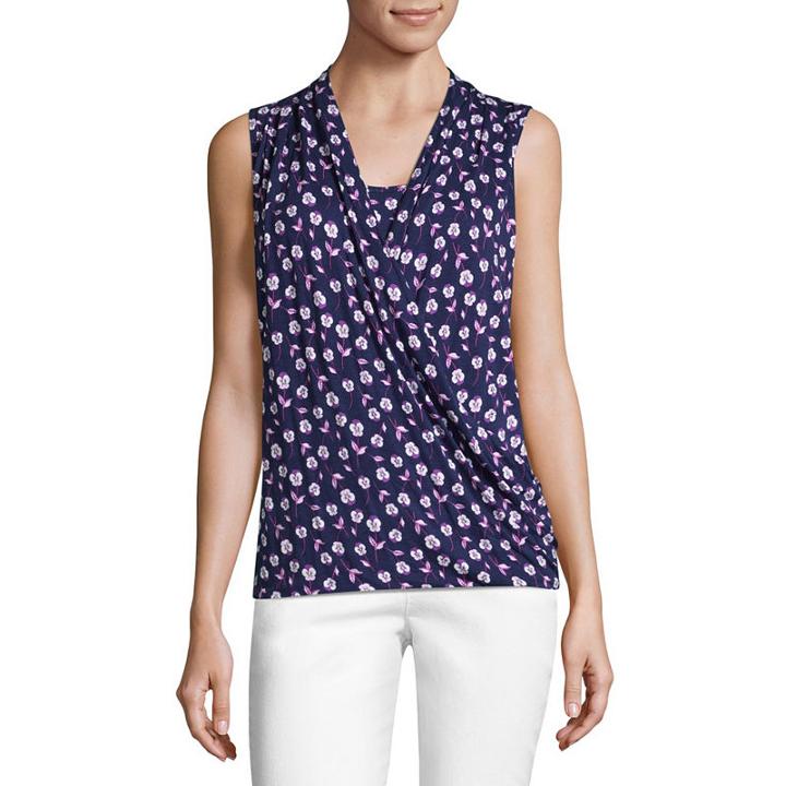 Liz Claiborne Jersey Tank Top-talls