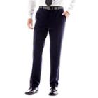 Jf J. Ferrar Stretch Gabardine Flat-front Suit Pants - Super Slim