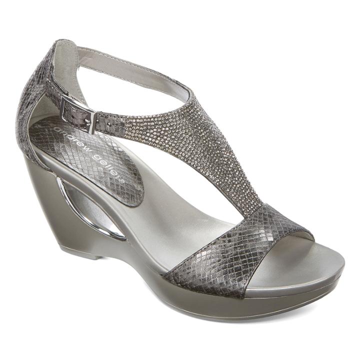 Andrew Geller Arana Womens Wedge Sandals