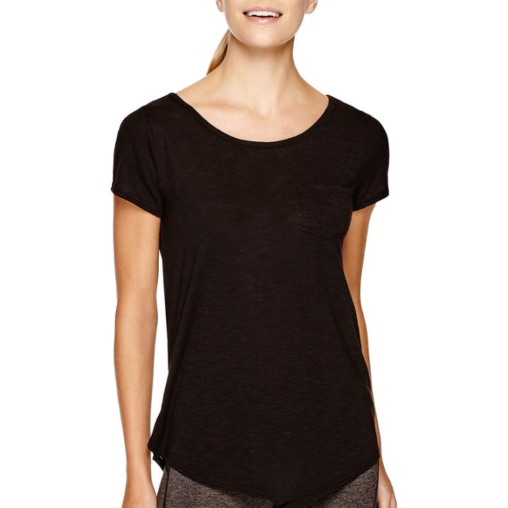 Xersion&trade; Studio Short-sleeve Illusion Mesh Back T-shirt
