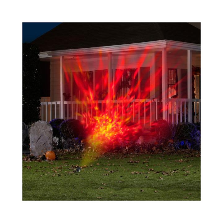 Red And Yellow Fire And Ice Projection Light