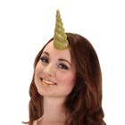 Unicorn Gold Glitter Horn For Adults