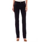 Liz Claiborne City-fit Straight-leg Jeans - Tall