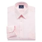 Stafford Comfort Stretch Broadcloth Long Sleeve Woven Pattern Dress Shirt