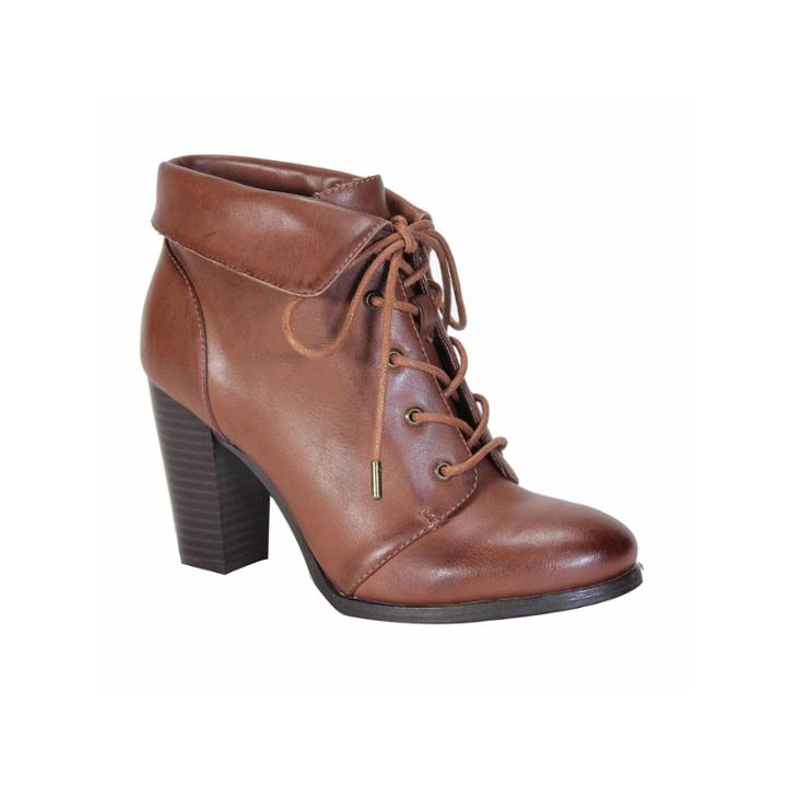 Bamboo Cheek Lace-up Booties