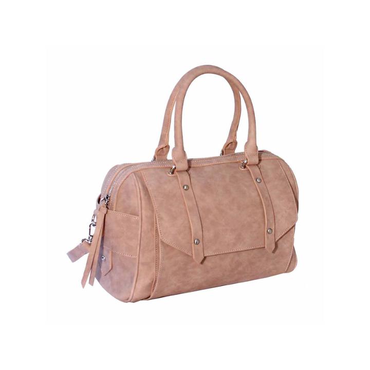 Dot Dash Double Handle Front Pocket Satchel