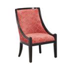 Annabell Coral And Black Accent Chair