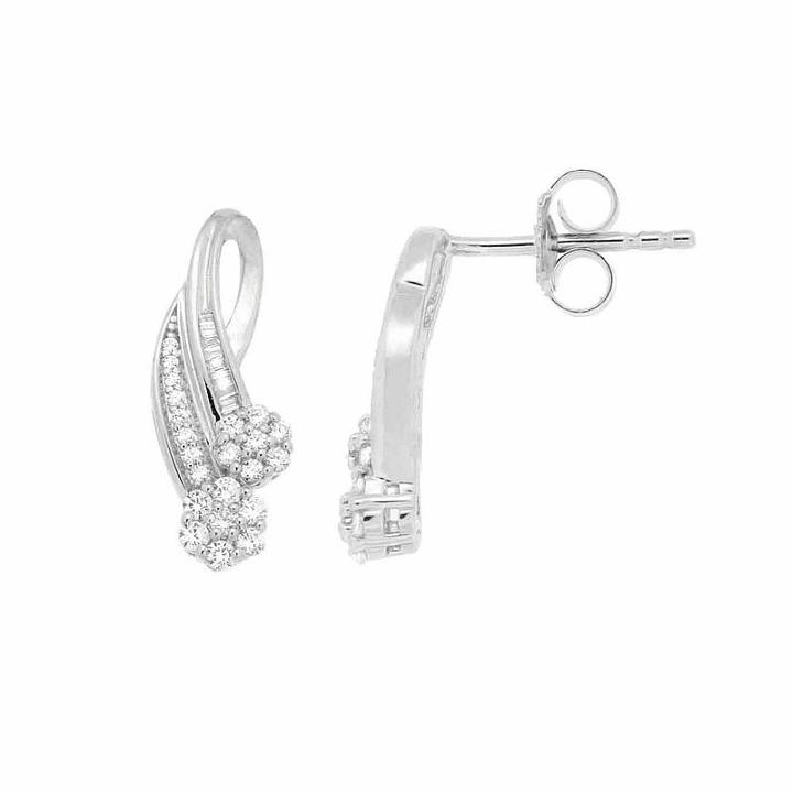 Diamond Blossom 1/3 Ct. T.w. Genuine White Diamond Drop Earrings