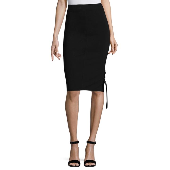 Project Runway Grommet Trim Pencil Skirt