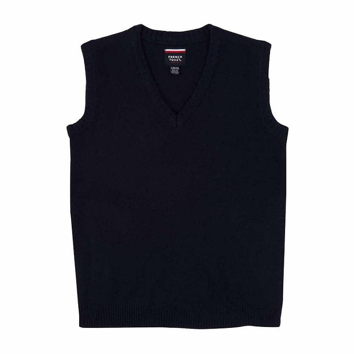 French Toast V-neck Sweater Vest