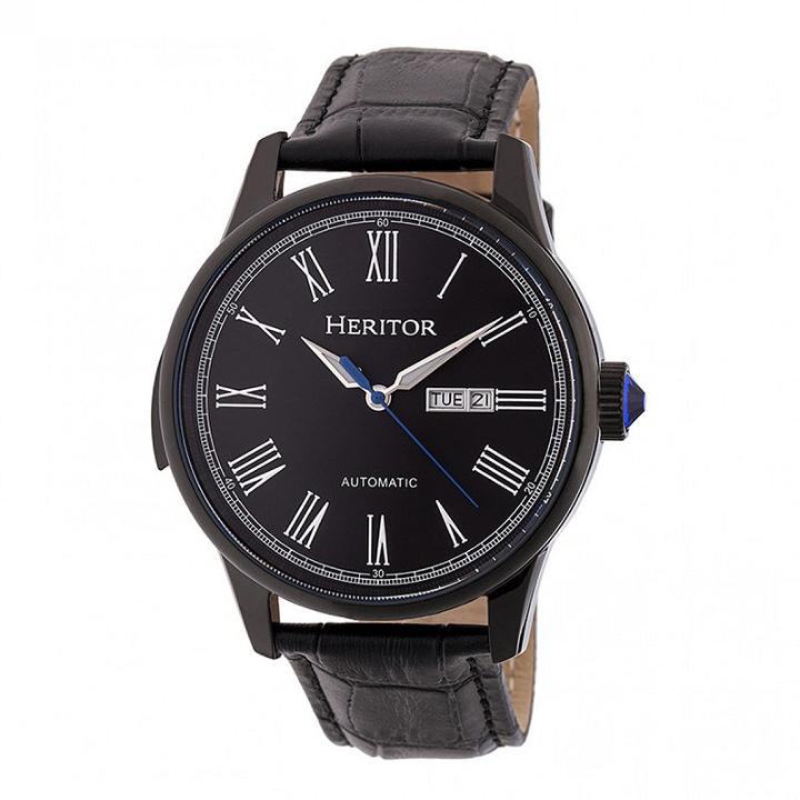 Heritor Unisex Black Strap Watch-herhr6706