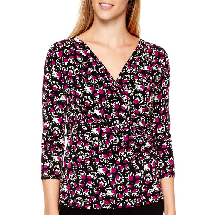 Liz Claiborne 3/4-sleeve Knit Top
