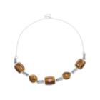 Brown Tiger's Eye Statement Necklace