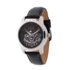 Disney Pirates Of The Carribean Mens Black Strap Watch-wds000377
