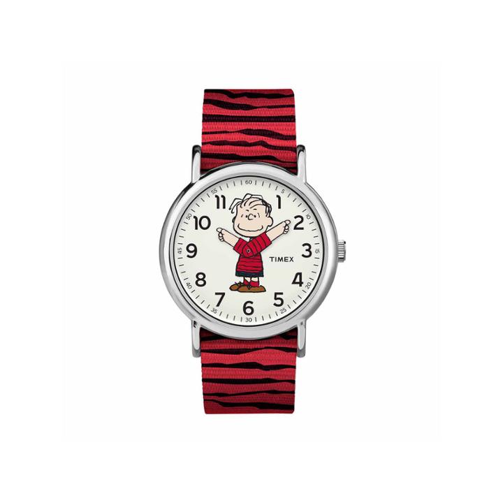 Timex Weekender Peanuts Peanuts Unisex Red Strap Watch-tw2r41200jt