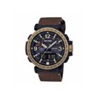 Casio Pro Trek Mens Brown Strap Watch-prg600yl-5cr