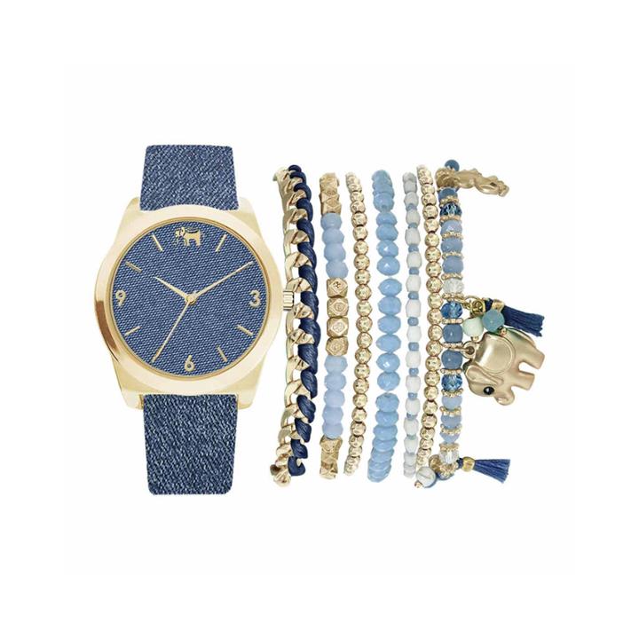 Mixit Womens Blue 9-pc. Watch Boxed Set-jc2155g569-032