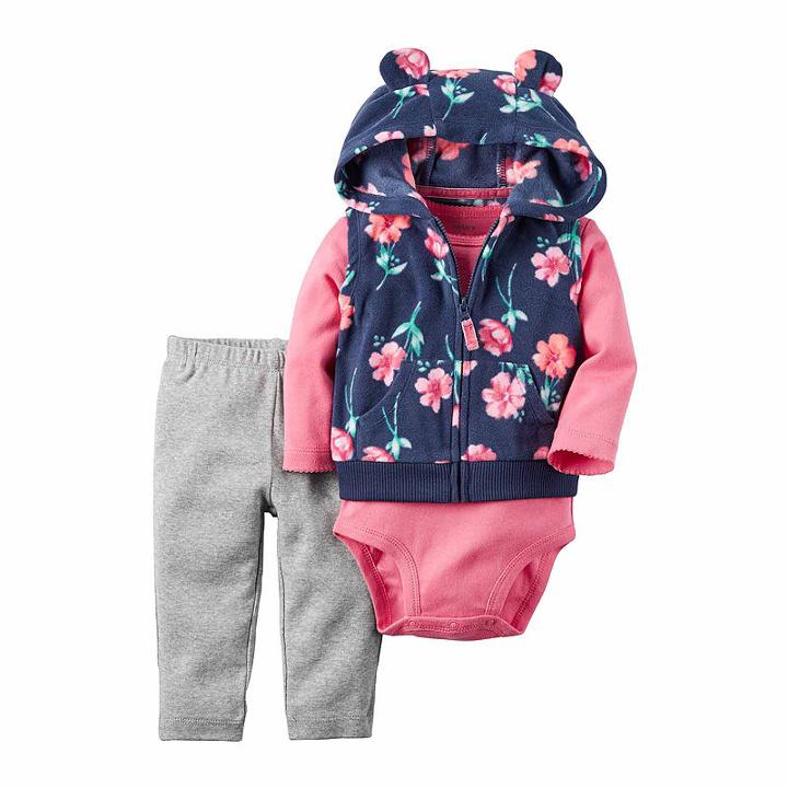 3pc G Vest Flrl Set