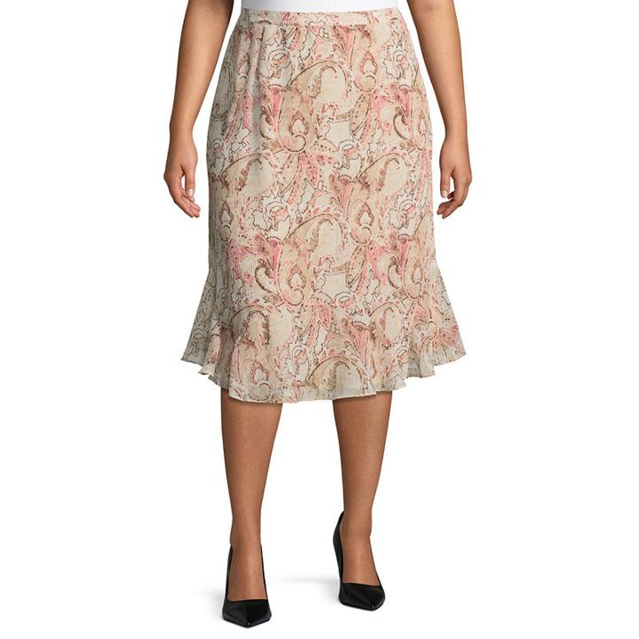 Alfred Dunner La Dolce Vita Paisley Skirt- Plus