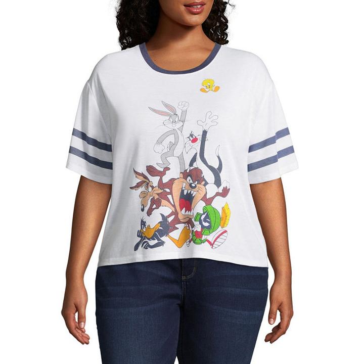 Looney Tunes Varsity Tee - Juniors Plus