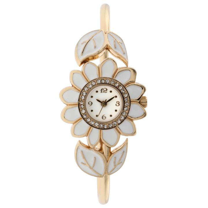 Mixit Womens White Bangle Watch-jcp3036wt