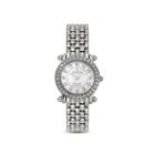 Croton Womens Diamond-accent Stainless Steel Bracelet Watch