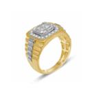 Mens 1 1/4 Ct. T.w. Genuine Princess White Diamond 10k