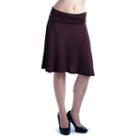 24/7 Comfort Apparel Foldover A-line Skirt