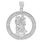 Sterling Silver Saint Christopher Medal Charm Pendant