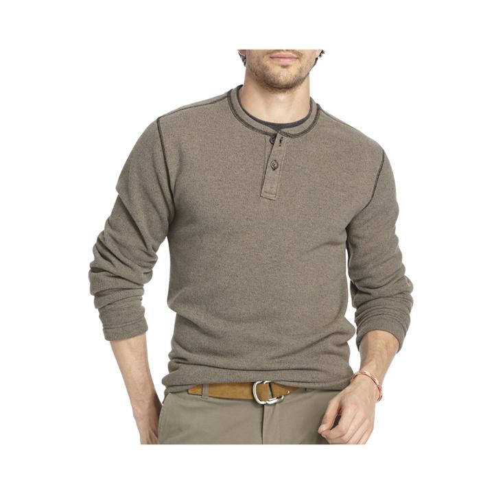 Arrow Long-sleeve Fleece Henley