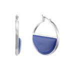 Liz Claiborne Blue 35.7mm Hoop Earrings