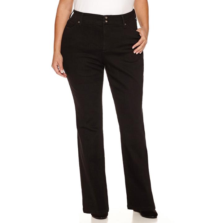 St. John's Bay Straight Fit Bootcut Jeans-plus