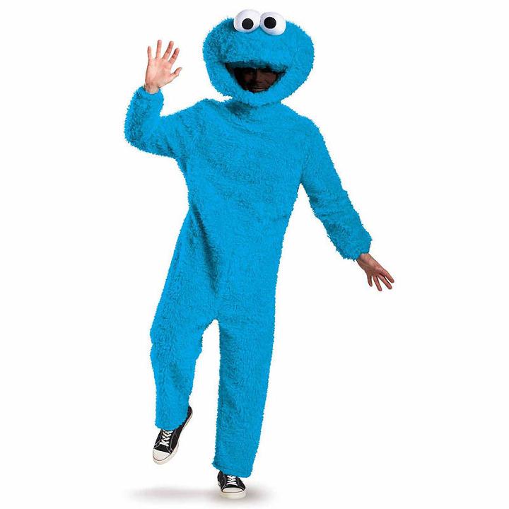 Sesame Street Plush Prestige Adult Cookie Monster Costume