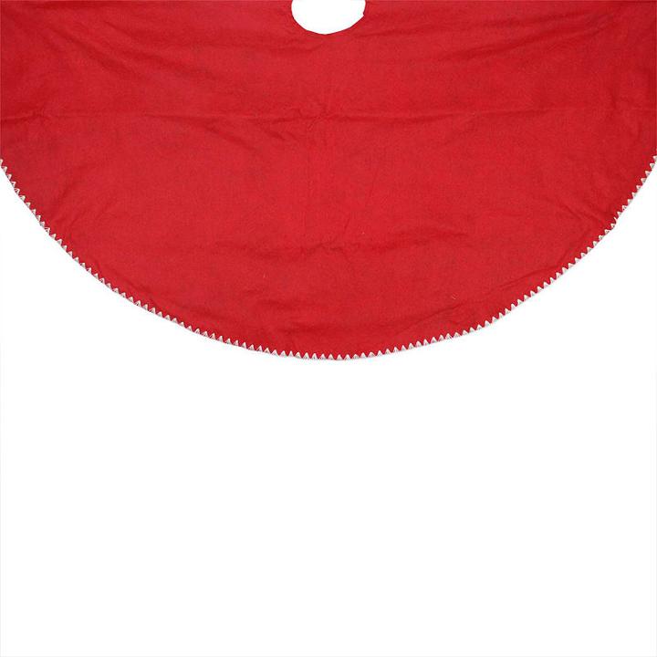 48 Christmas Traditions Reversible Red And Green With White Shell Stitching Christmas Tree Skirt