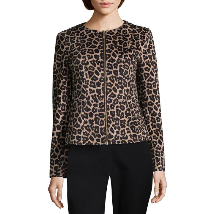 Liz Claiborne Leopard Print Jacket