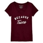 Short Sleeve Because Tacos Graphic T-shirt- Juniors Plus