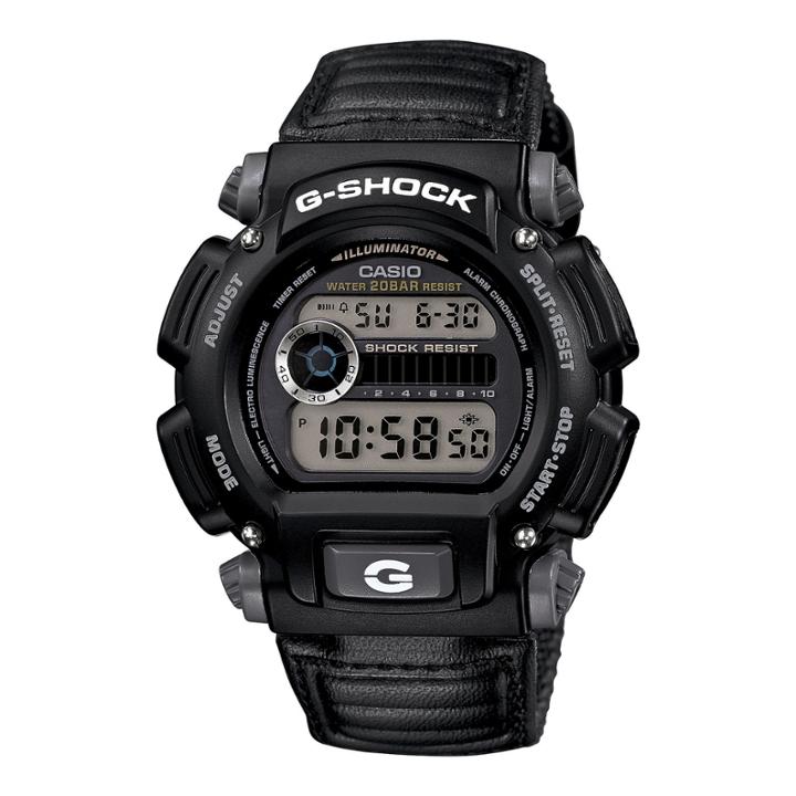 Casio G-shock Mens Black Nylon Strap Sport Watch Dw9052v-1