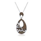 Levian Corp Le Vian Womens 1/2 Ct. T.w. White Diamond 14k Gold Pendant Necklace