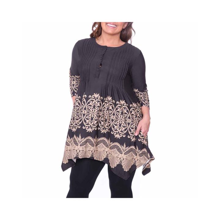 White Mark Lucy Tunic Top Plus