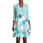 R & K Originals Floral Print Jacket Dress