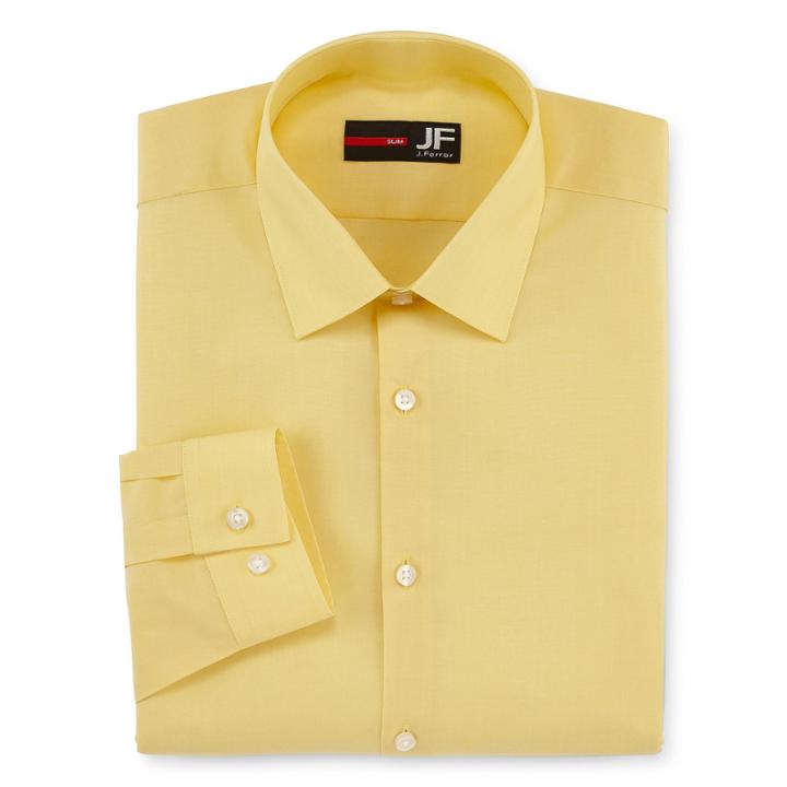 J.ferrar Easy-care Slim Fit Long Sleeve Dress Shirt