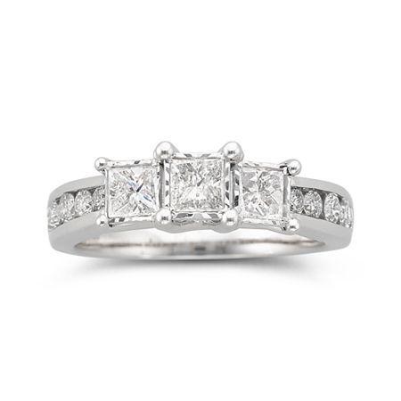 Trumiracle 1 Ct. T.w. Diamond 3-stone Ring 10k White Gold