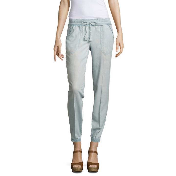 Rewind Linen Jogger Pants Juniors