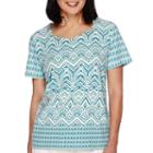 Alfred Dunner Cozumel Short-sleeve Monotone Tee - Petite