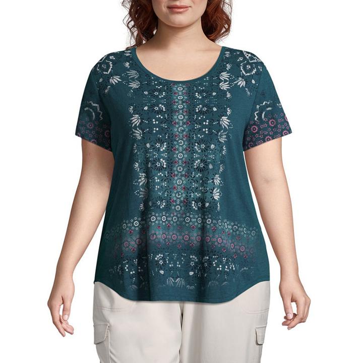 St. John's Bayshort Sleeve Crew Graphic Tee - Plus
