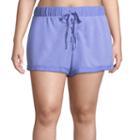 Flirtitude Knit Pull-on Shorts-juniors Plus
