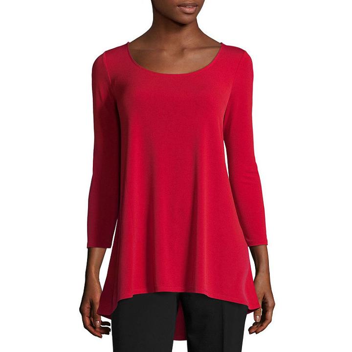Liz Claiborne 3/4 Sleeve Tunic - Tall