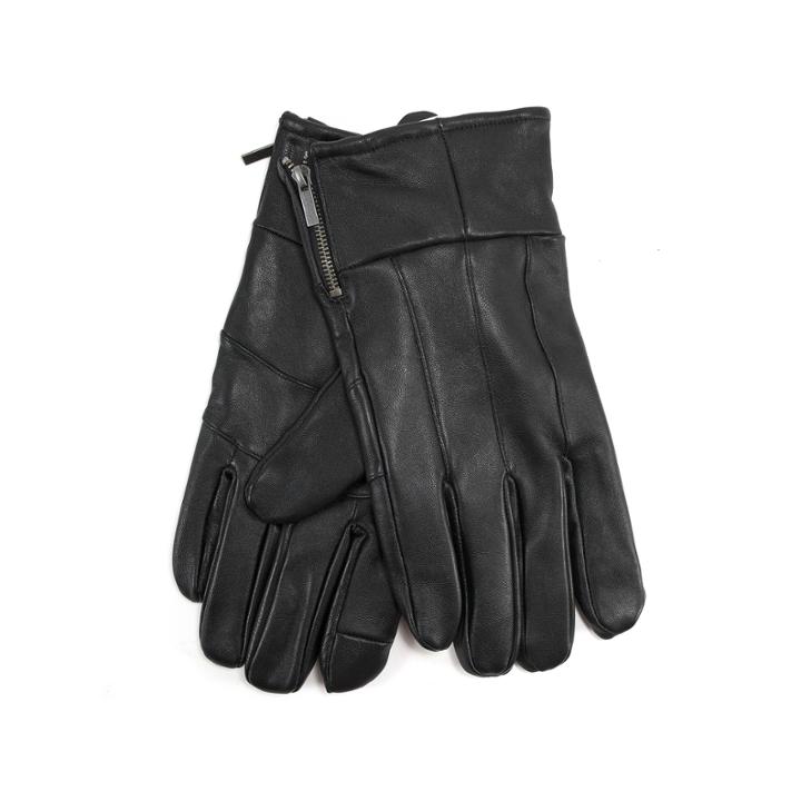 Collection By Michael Strahan Leather Gloves With Zipper