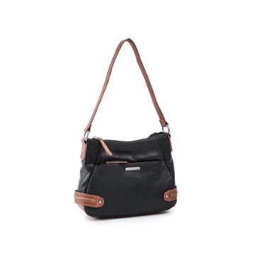 Stone And Co Kathryn Double Top-zip Leather Shoulder Bag